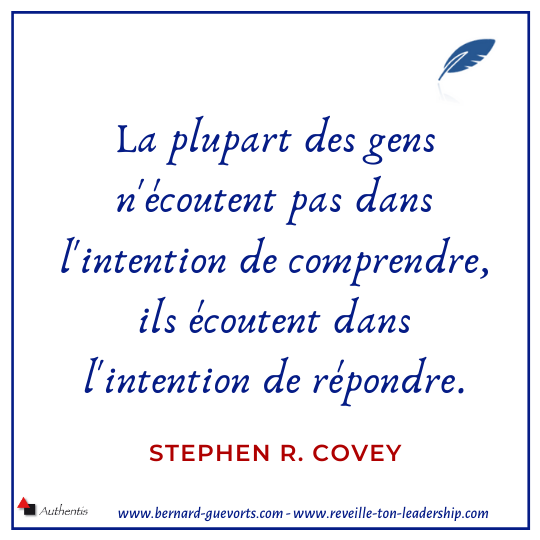 Citation de Stephen Covey sur le dialogue