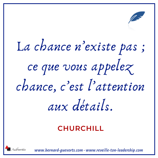 Citation de Churchill sur la chance