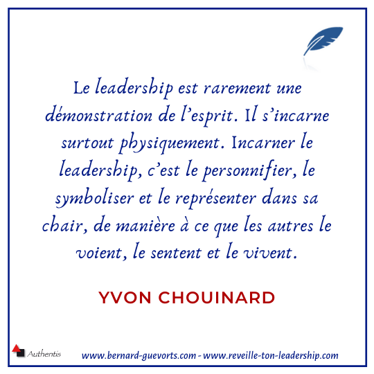 Citation sur le leadership Chouinard