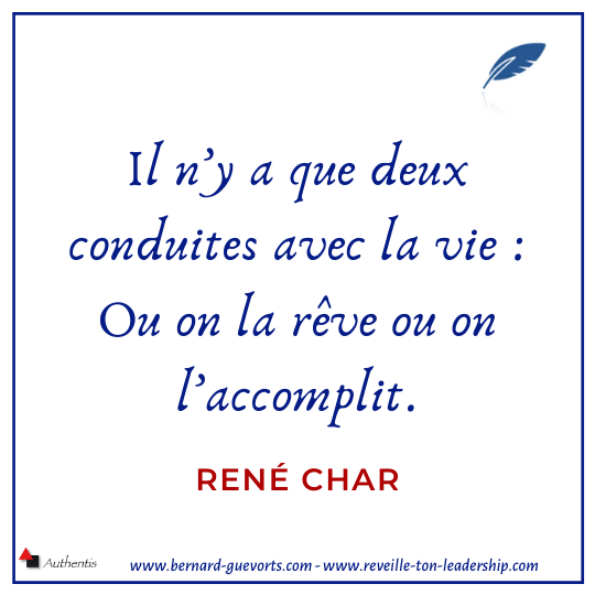 Citation de René char sur la vie