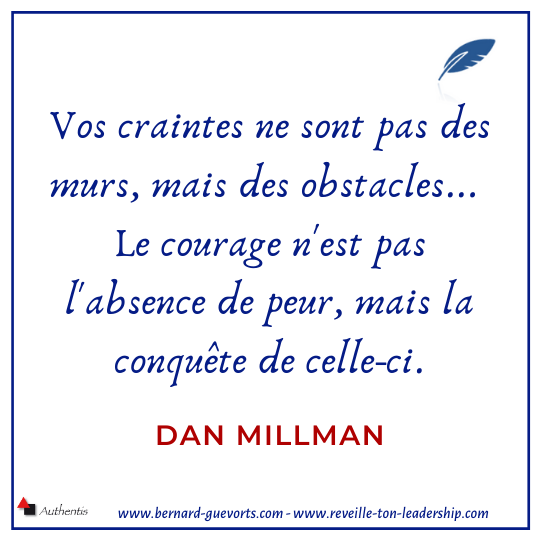 Citation de Dan Milman sur courage