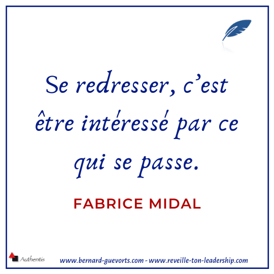 Citation de Fabrice Midal sur la posture redressée