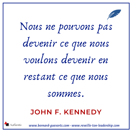 Citation de J F Kennedy sur devenir soi