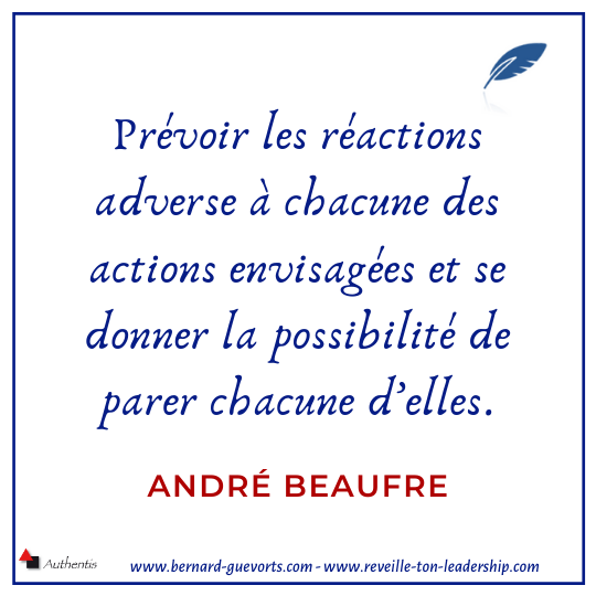 citation sur l'anticipation de André Beaufre