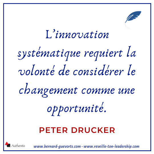 Citation de Drucker peter sur l'innovation