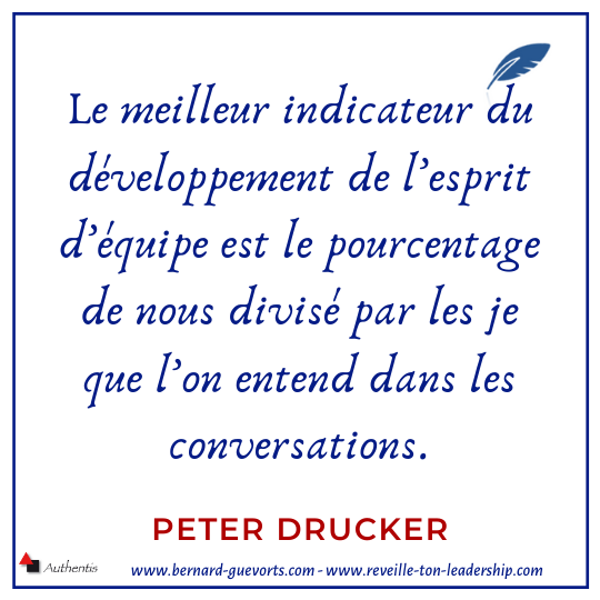 Citation de Peter Drucker sur le collaboratif