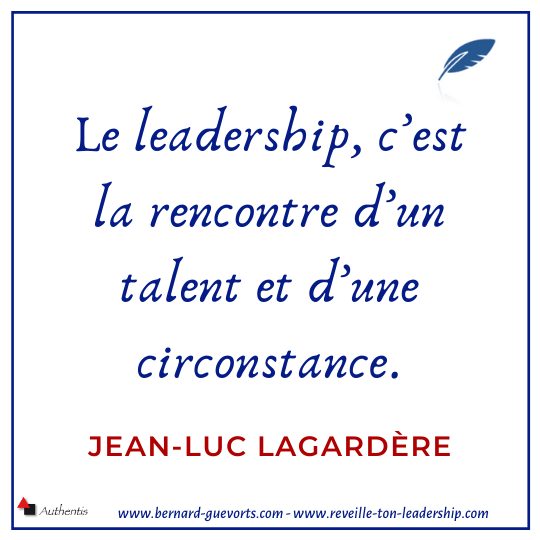 Citation sur le leadership de JL Lagardère
