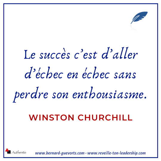 Citation de Churchill sur le succès