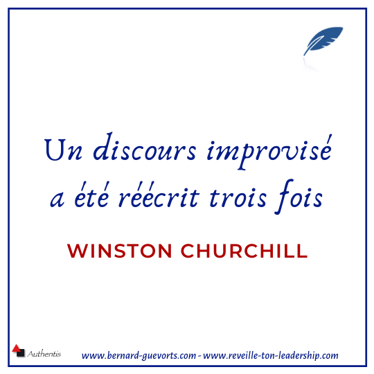 Citation de Churchill sur l'improvisation
