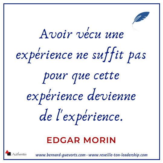 Citation d'Edgar Morin sur l'expérience
