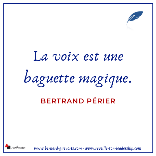 Citation de Bertrand Perier sur la voix