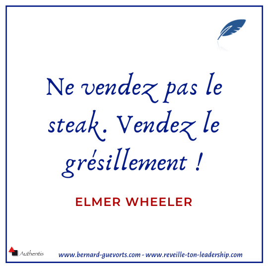 Ne vendez pas le steak citation de Wheeler