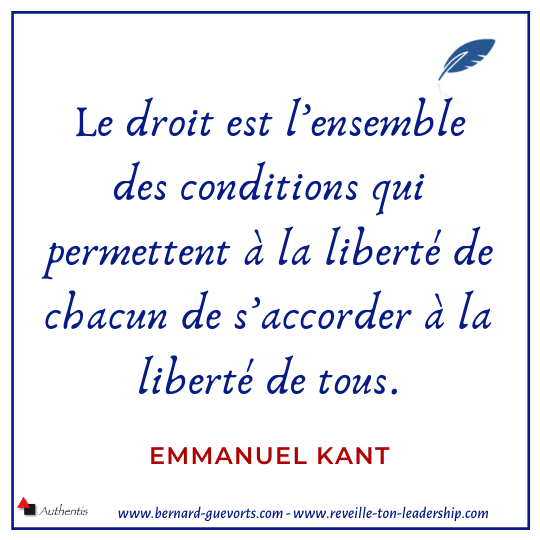 Citation sur la liberté et le droit de Emmanuel Kant