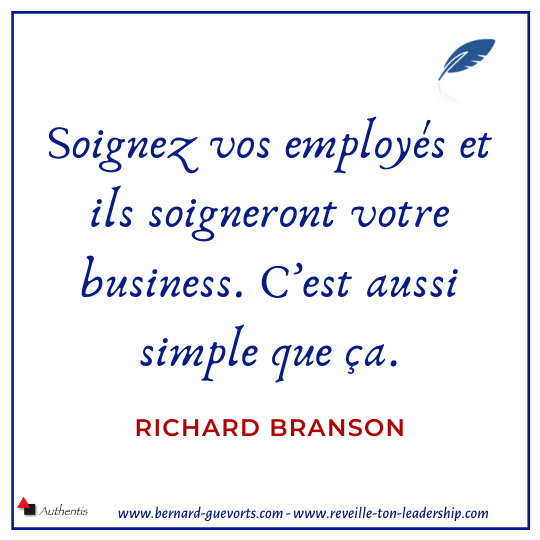 Citation de Richard Branson sur le fait de soigner les employés